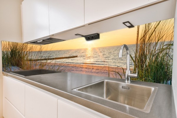 Küchenrückwand Stand-Dünen-Sonnenuntergang Motiv 0134