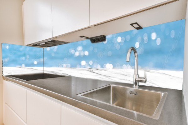 Küchenrückwand Marmor-meer-blau Motiv 0136
