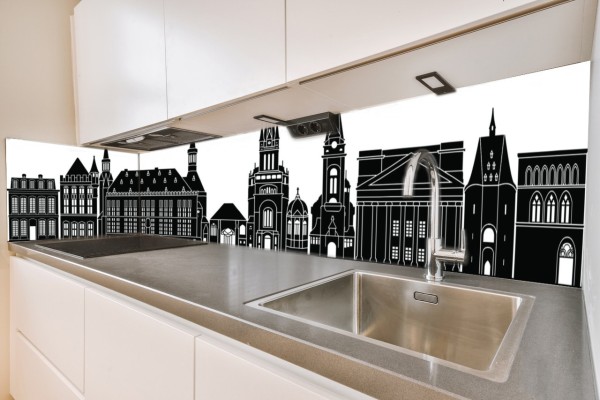 Küchenrückwand Aachen-Skyline Motiv 0050