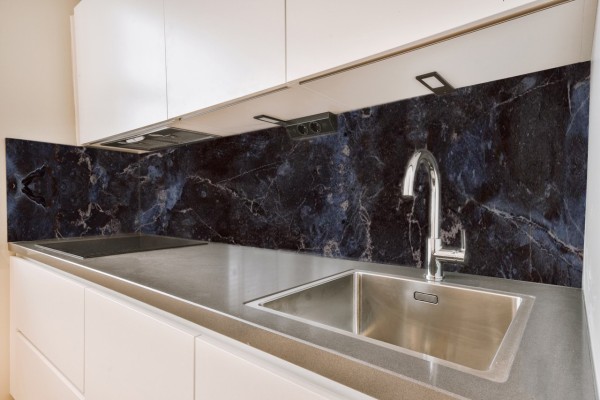 Küchenrückwand Marmor schwarz Motiv 0180