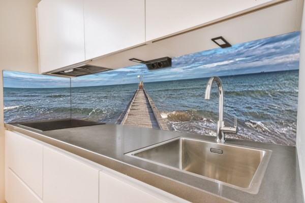 Küchenrückwand Steg Meer (2) Motiv 0204