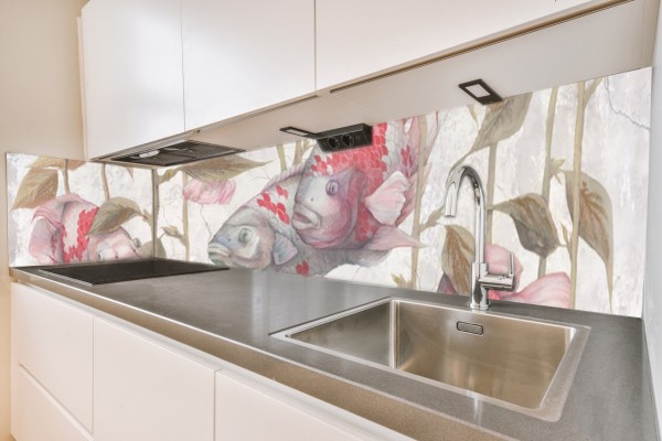 Küchenrückwand Fische Motiv 0328