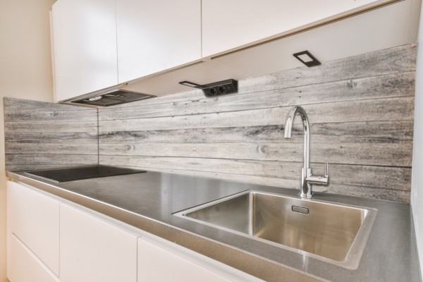 Küchenrückwand Holz grau Motiv 0251