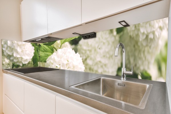Küchenrückwand Schneeball-Floral Motiv 0053