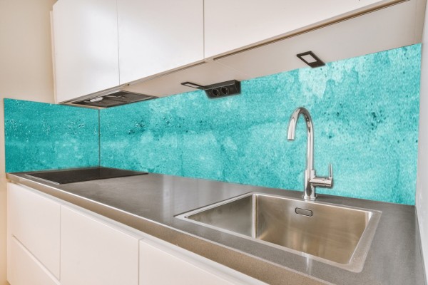 Küchenrückwand blau-grün (6) Motiv 0350
