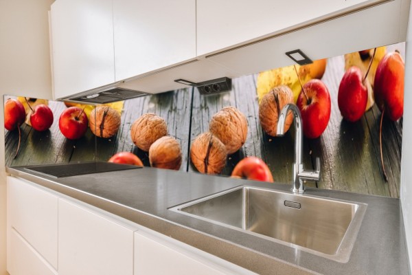 Küchenrückwand Apfel-Nüsse Motiv 0069