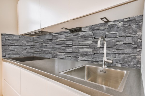 Küchenrückwand Schiefer Steine grau Motiv 0173
