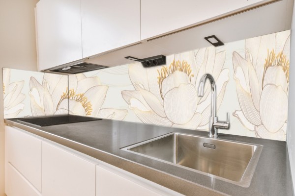 Küchenrückwand Zen Lotus 6 Motiv 0235