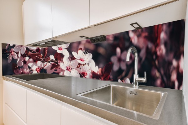 Küchenrückwand Kirschbaumblüte Motiv 0072