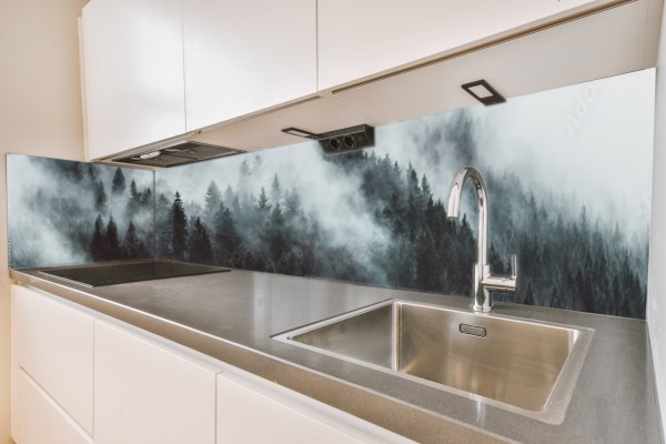 Küchenrückwand Nebel-Wald-Tal Motiv 0141
